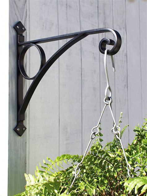 metal hanging plant bracket|12 inch outdoor plant hangers.